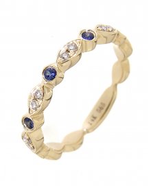 SAPPHIRE DIAMOND BAND (TR2161)